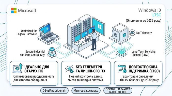 Windows 10 IoT Enterprise LTSC ЛИЦЕНЗИОННЫЙ КЛЮЧ